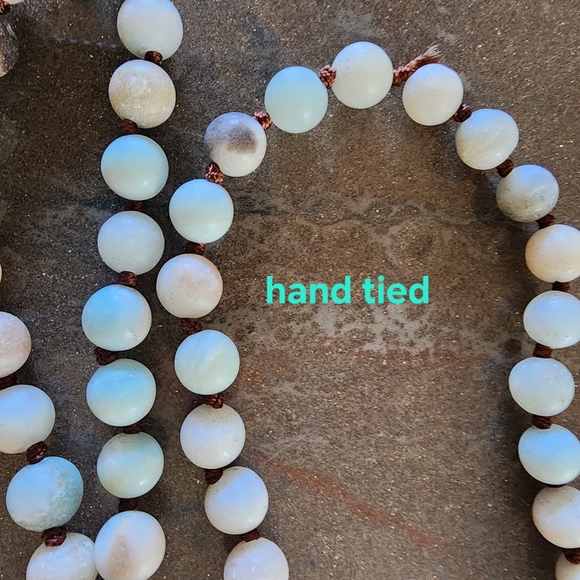 Bundle lot of 5 hard stone long necklaces Can Layer gemstone crystal Jewelry - Picture 11 of 12